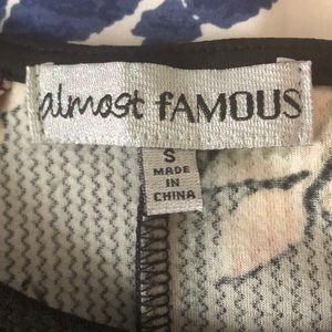 Almost Famous black and pink midi dress